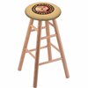 Holland Bar Stool Co Oak Bar Stool, Natural Finish, Indian Motorcycle Seat RC30OSNat